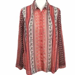 Free People Moonlight Mile Sheer Top Boho Size XS